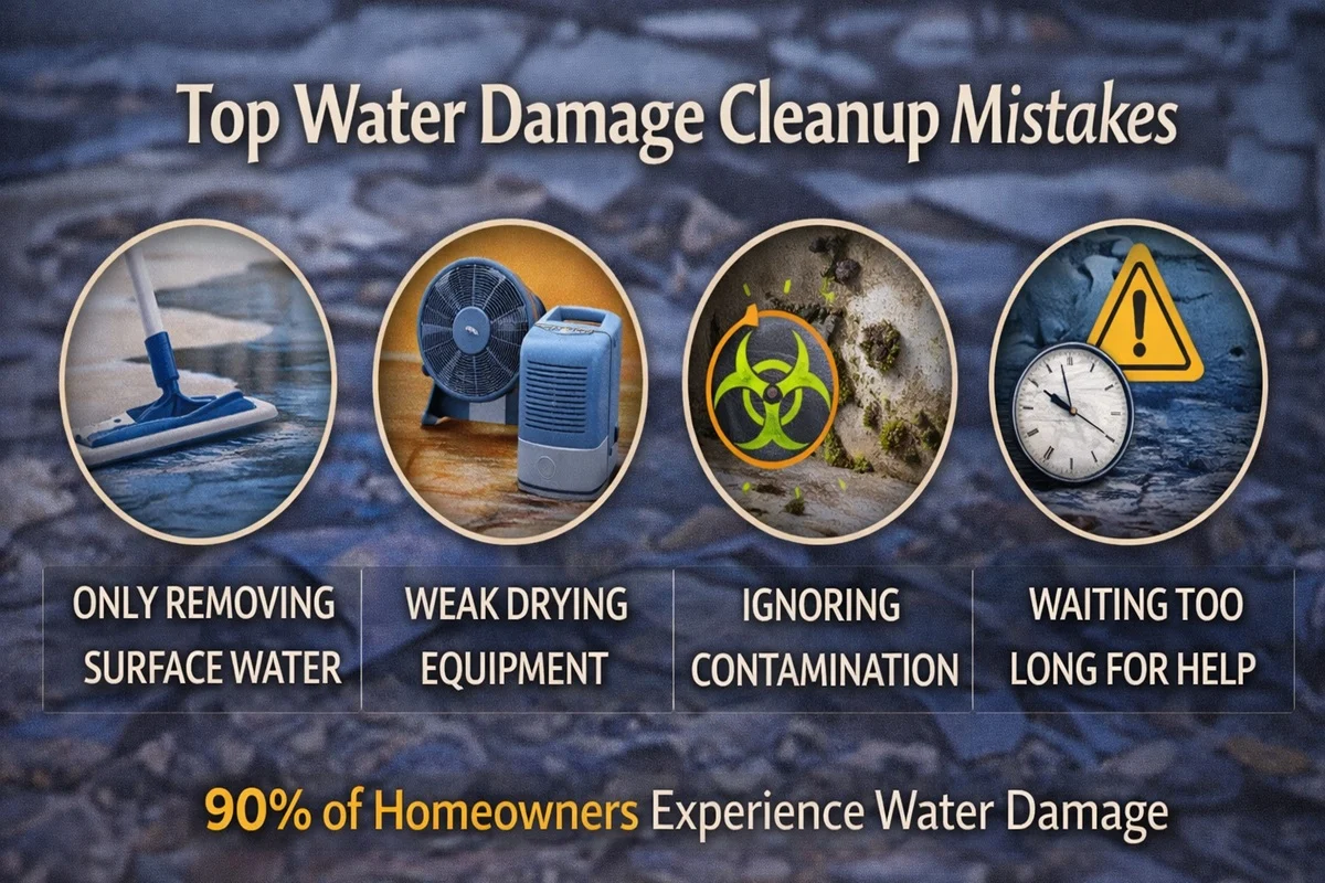 Water Damage Cleanup Mistakes