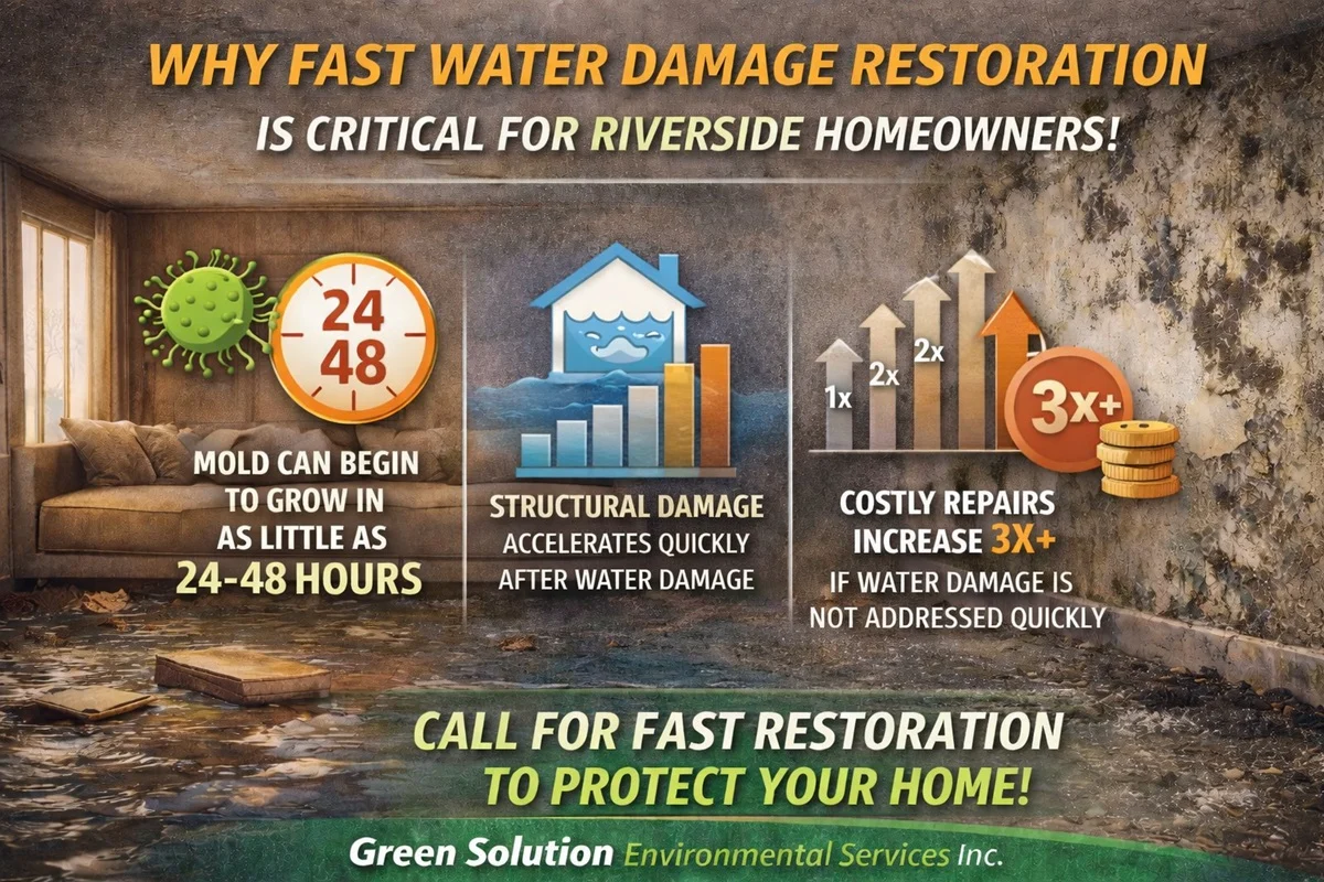 Water Damage Restoration in Riverside